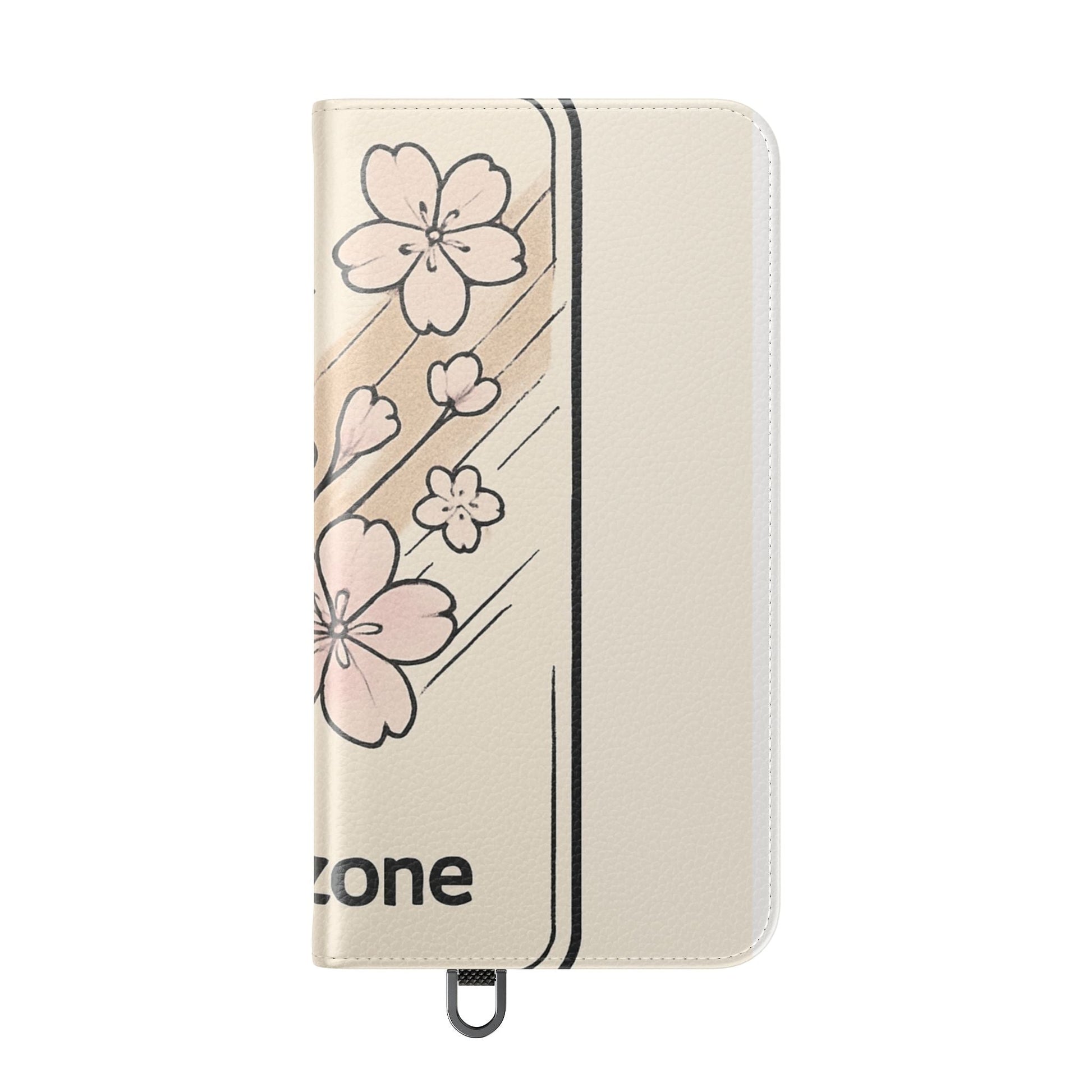 Floral Flip Phone Case — Sakura Rose Wallet Cover Printify