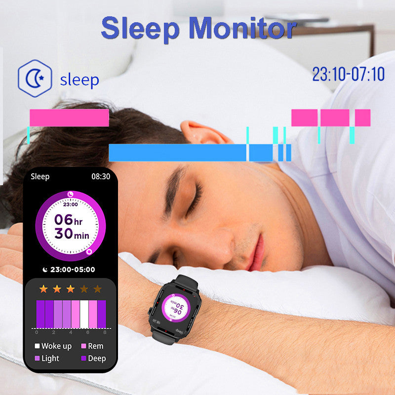 Bluetooth Sports Smartwatch Blood Pressure Blood Oxygen Monitoring eprolo