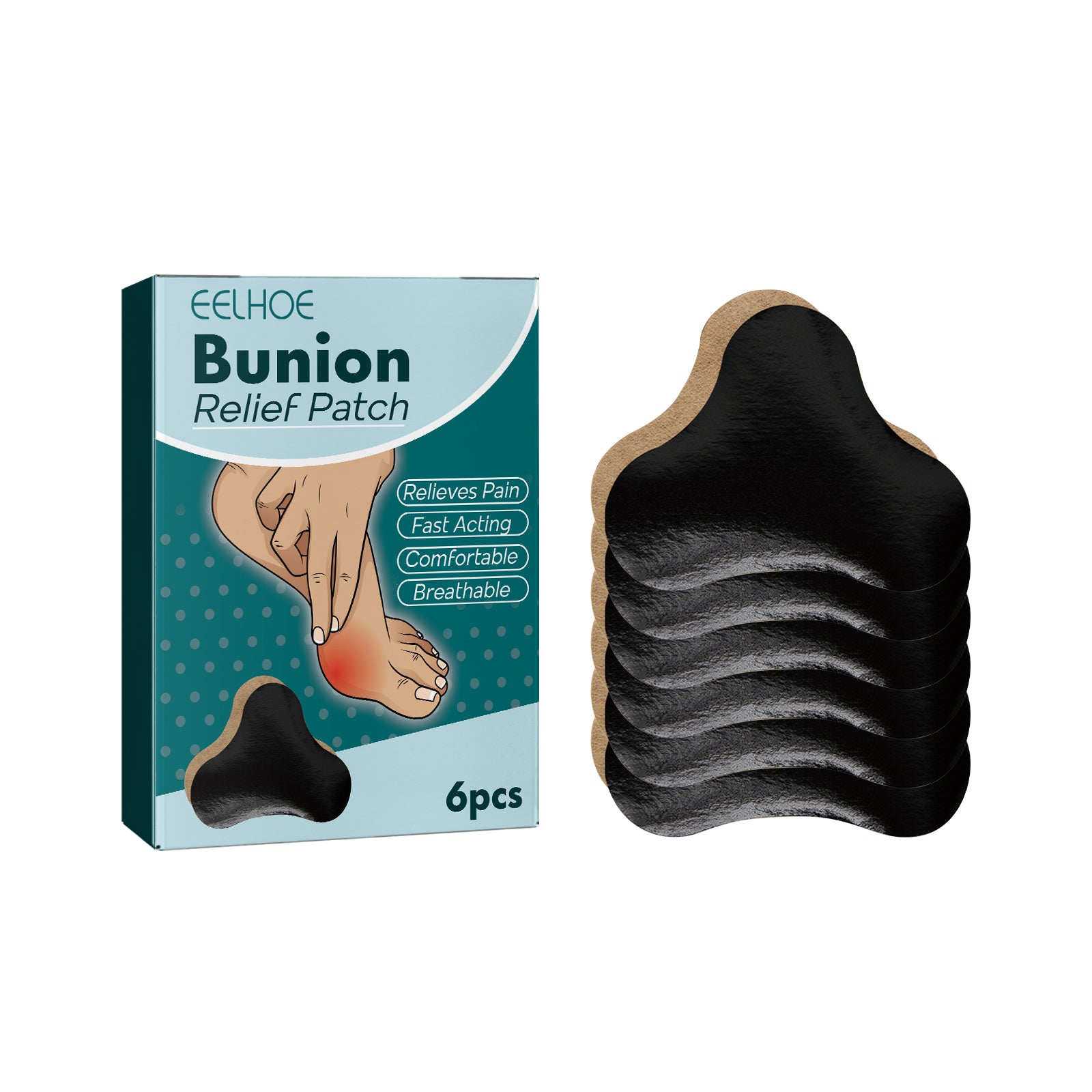 Herbal Bunion Relief Patch | Natural Toe Pain Relief Plaster | Anti-Inflammatory Foot Care Patch | Wormwood and Licorice Bunion Patch | Joint Flexibility Support Patch | Toe Swelling Reduction Patch | Daily Use Bunion Pain Patch | Portable Herbal Foot Care Patch | Bunion Discomfort Relief Patch | Natural Joint Stiffness Alleviation Patch​

