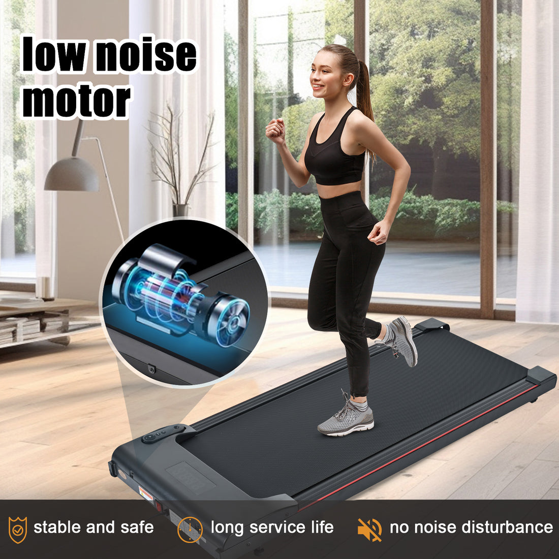 Portable Walking Treadmill with 300lb Capacity - Rituel Serein