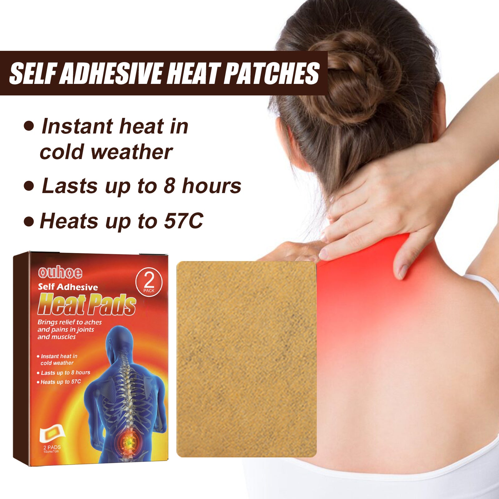 Cervical Pain Relief Patch | Herbal Joint Heating Pad | Bone Pain Care Patch | Muscle Relaxation Fever Patch | Neck and Shoulder Pain Patch | Herbal Heat Therapy Patch | Self-Heating Joint Patch | Natural Massage Pain Patch | Anti-Inflammatory Heat Pad | Joint Stiffness Relief Patch
