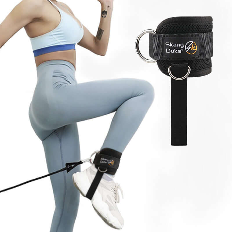 Adjustable Ankle Strap for Leg Workouts | Cable Machine Ankle Attachment | Resistance Band Ankle Strap | Leg Exercise Strap | Glute Kickback Strap | Lower Body Training Strap | Fitness Ankle Cuff | Gym Ankle Strap​

