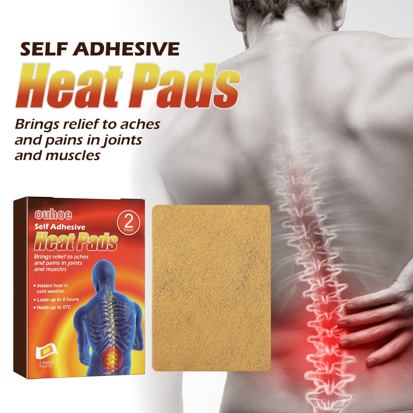 Cervical Pain Relief Patch | Herbal Joint Heating Pad | Bone Pain Care Patch | Muscle Relaxation Fever Patch | Neck and Shoulder Pain Patch | Herbal Heat Therapy Patch | Self-Heating Joint Patch | Natural Massage Pain Patch | Anti-Inflammatory Heat Pad | Joint Stiffness Relief Patch