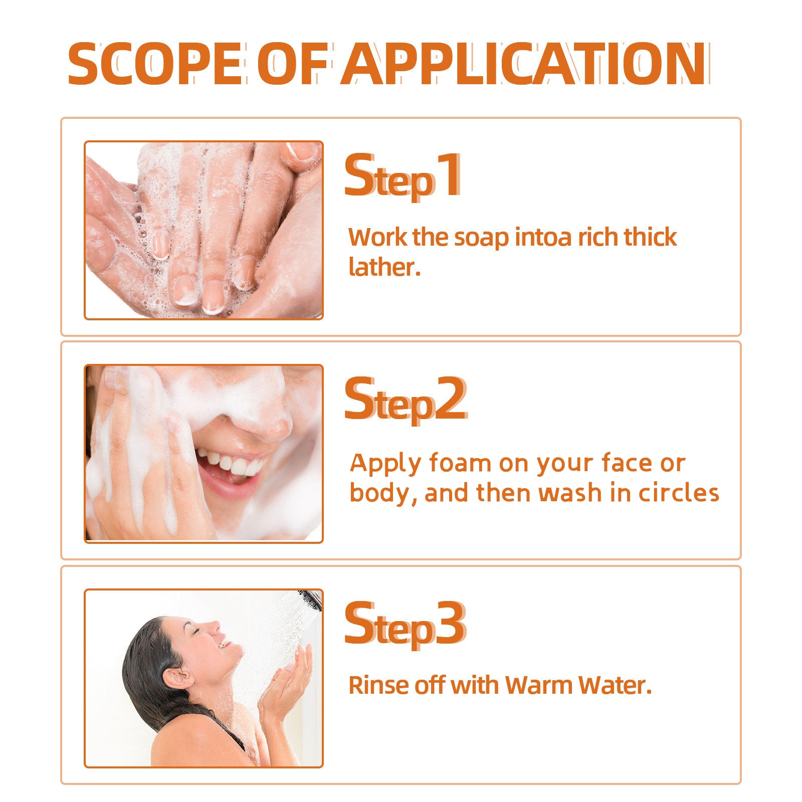 Turmeric Soap, Refreshing Tender Skin Lightening Dark Spot Acne Print Smooth Skin Body Cleansing Soap - Rituel Serein