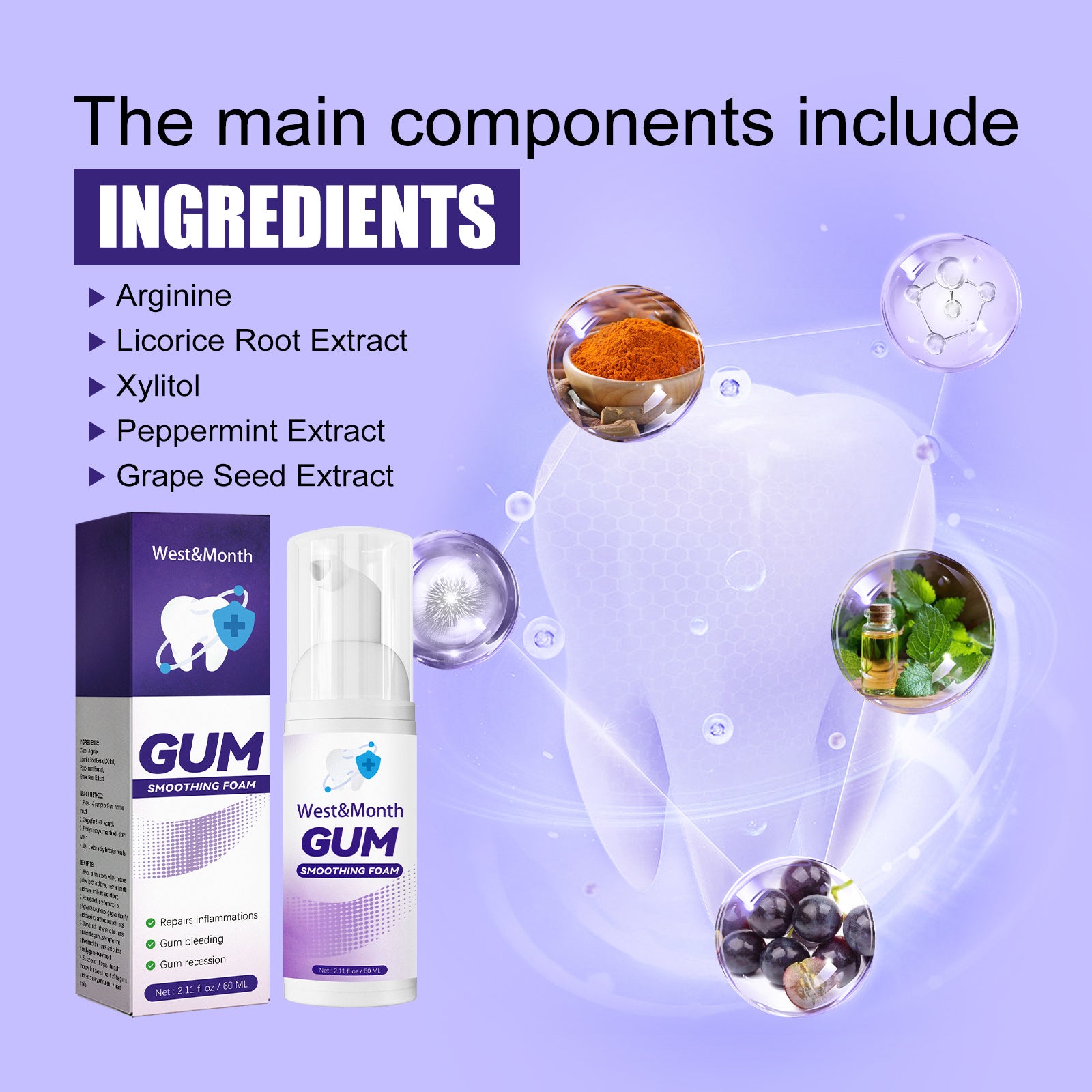 Teeth Whitening Oral Foam | Gum Care Mousse for Whitening | Stain Removal Teeth Cleaner | Fresh Breath Foam Toothpaste | Foaming Tooth Whitener | Plaque Dissolving Mouth Foam | Gentle Teeth Brightening Foam | Oral Mousse for Gum Health | Daily Whitening Tooth Cleaner | Breath Freshening Gum Foam