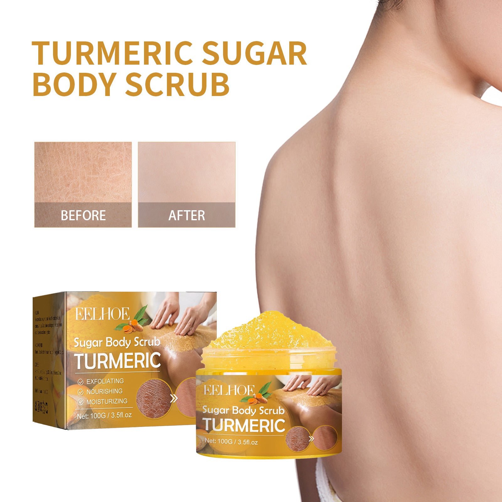 Exfoliating Turmeric Body Scrub Moisturizes and Brightens - Rituel Serein