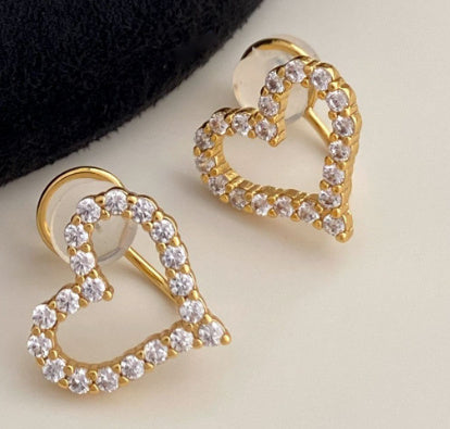 Small And Exquisite Love Temperament Earrings With A Sense Of High-end Ear Clips eprolo