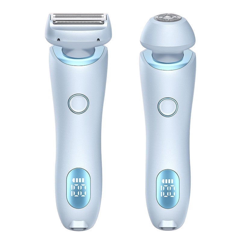2 In 1 Hair Removal Epilator USB Rechargeable Trimmer Women Body Razor Face Leg Armpit Bikini Hand Pubic Shaver Hair Remover - Rituel Serein