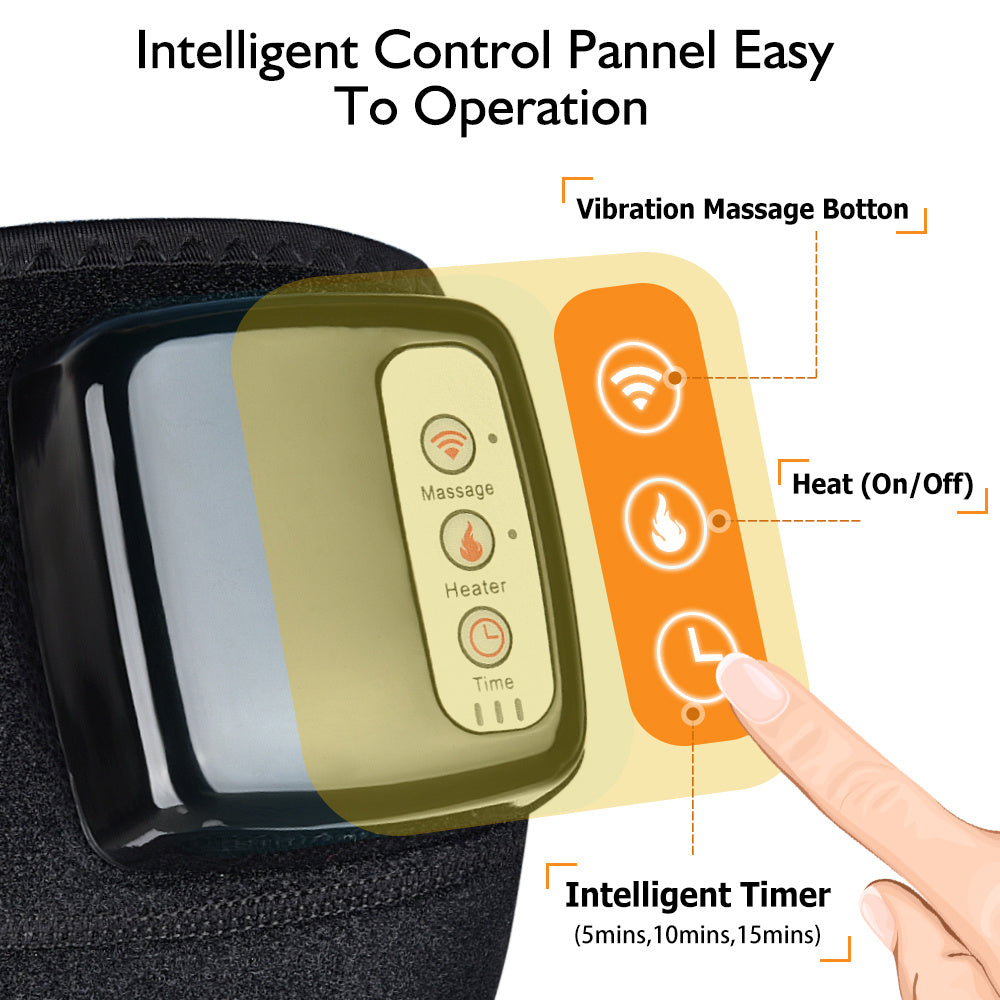 Electric Infrared Heating Knee Massager Wrap Elbow Joint Support Vibration Therapy Physiotherapy Machine Pain Relief Massageador - Rituel Serein