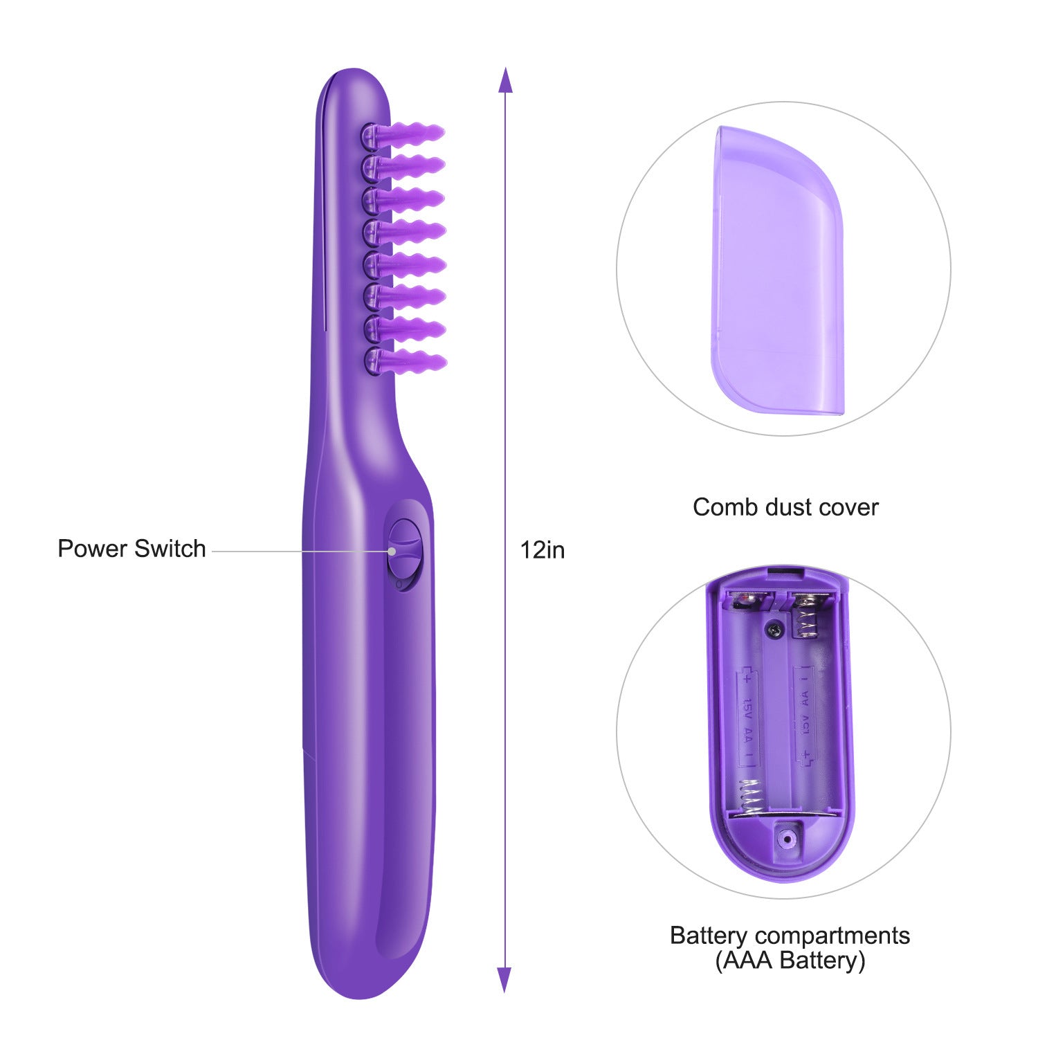 Electric Detangling Brush Scalp Massage Hair Brush - Rituel Serein