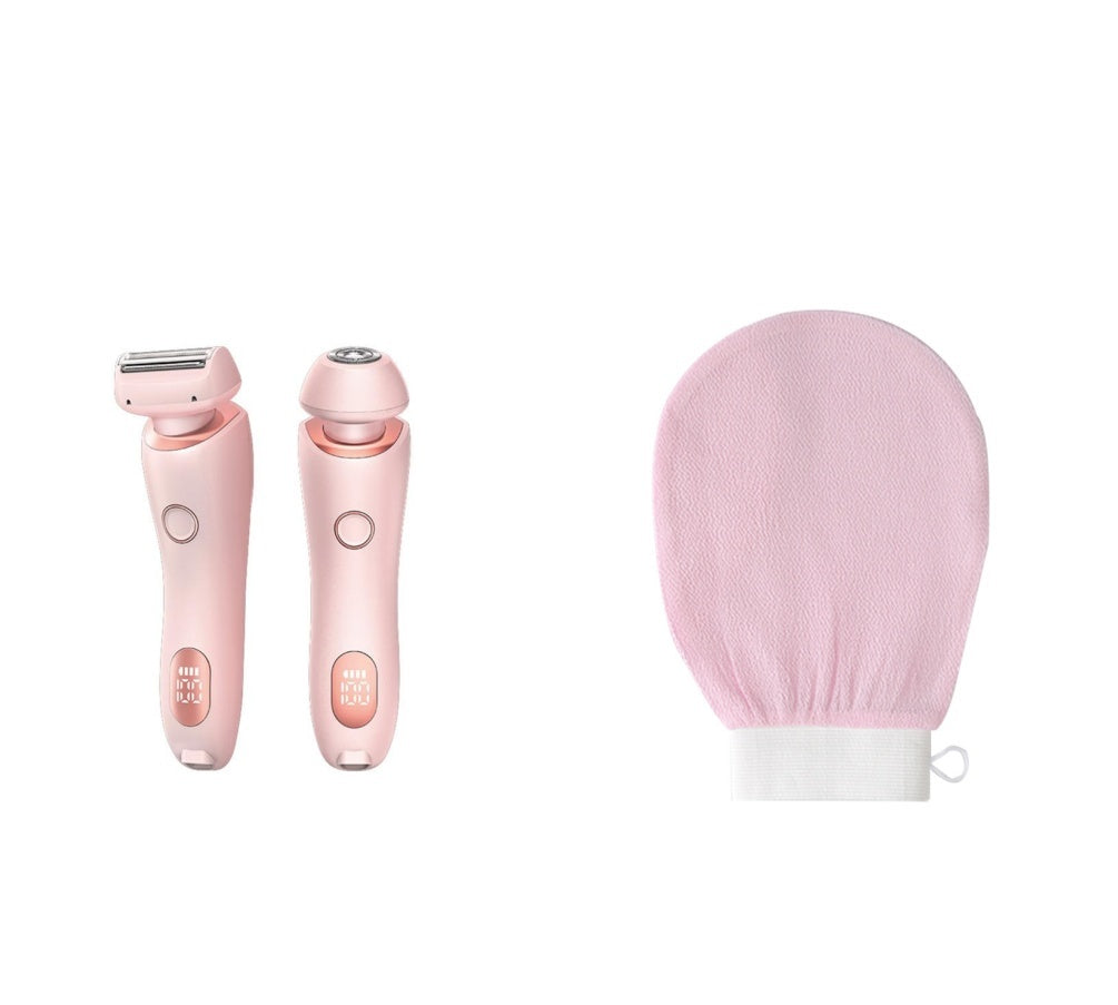 2 In 1 Hair Removal Epilator USB Rechargeable Trimmer Women Body Razor Face Leg Armpit Bikini Hand Pubic Shaver Hair Remover - Rituel Serein