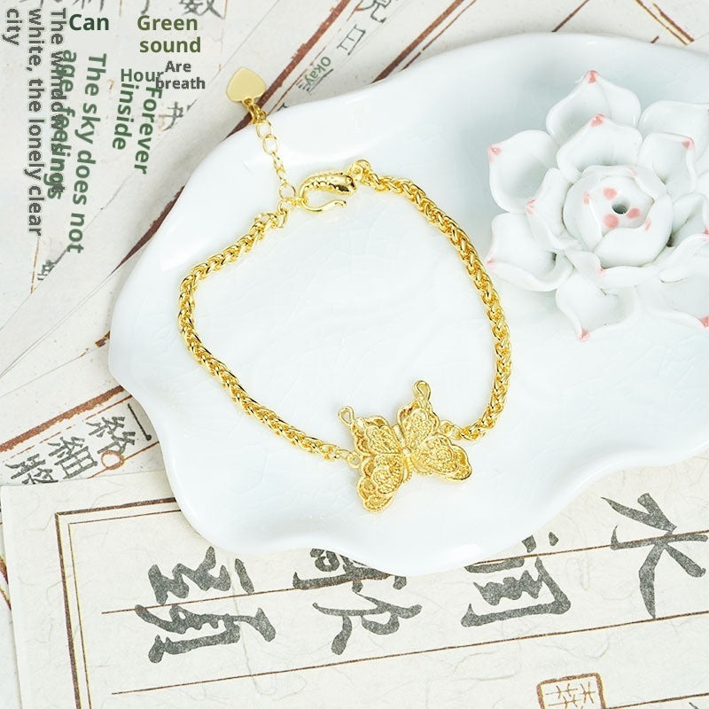 Simple And Sophisticated Hollow Butterfly Bracelet For Women eprolo