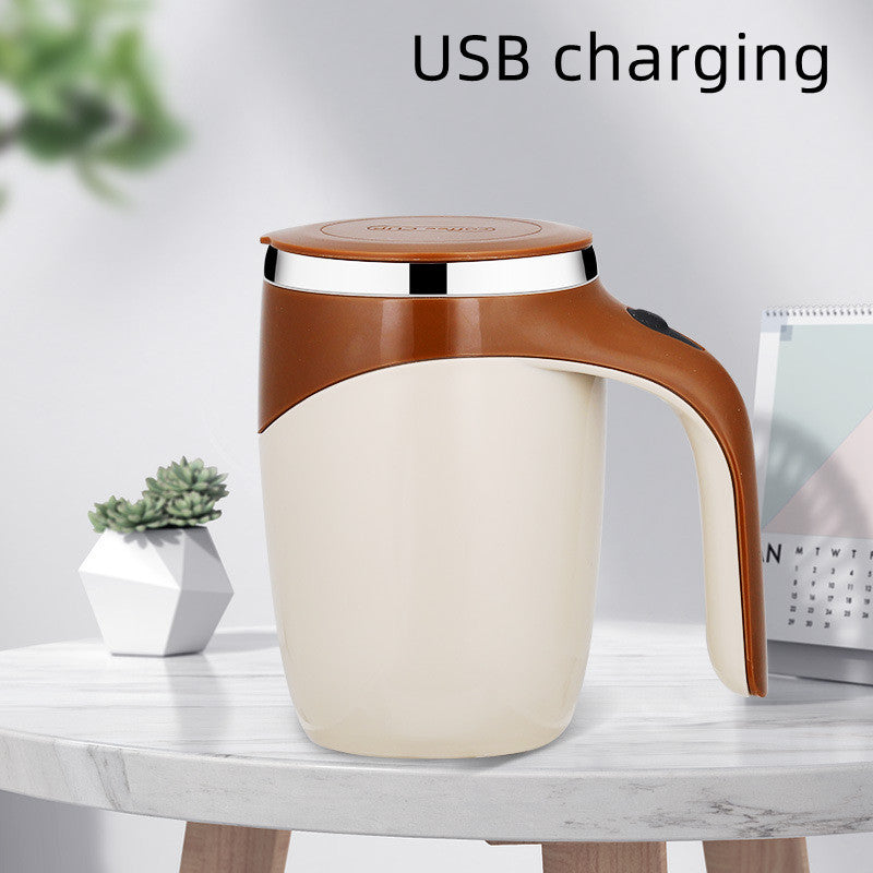 Rechargeable Model Automatic Stirring Cup Coffee Cup High Value Electric Stirring Cup Lazy Milkshake Rotating Magnetic Water Cup - Rituel Serein