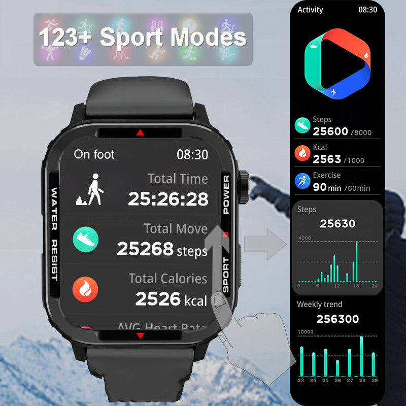 Bluetooth Sports Smartwatch Blood Pressure Blood Oxygen Monitoring eprolo