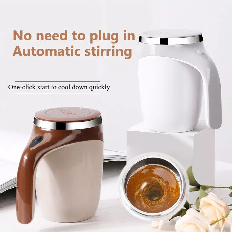 Rechargeable Model Automatic Stirring Cup Coffee Cup High Value Electric Stirring Cup Lazy Milkshake Rotating Magnetic Water Cup - Rituel Serein