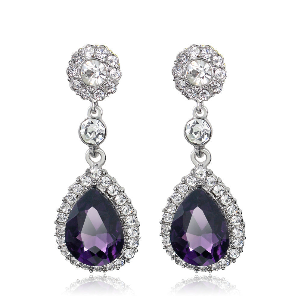 Fashion Elegant Crystal Drop Exquisite Earrings eprolo
